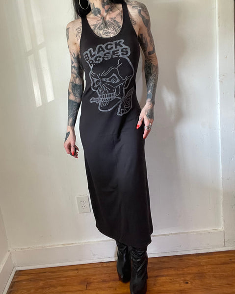 Hell Couture Black Roses Maxi Dress