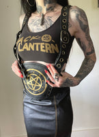 Hell Couture Pentagram Suspenders Cincher Skirt