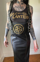 Hell Couture Pentagram Suspenders Cincher Skirt