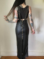 Hell Couture Pentagram Suspenders Cincher Skirt