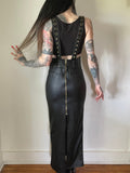 Hell Couture Pentagram Suspenders Cincher Skirt